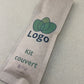 Kit couverts bois personnalisé (Fourchette 16cm, Cuillère 16cm, Mini cuillère 11cm, Cure-dents, Serviette en papier)