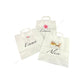 Sac Papier Kraft Personnalisé Blanc Poignées Plates