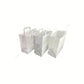 Sac Papier Kraft Personnalisé Blanc Poignées Plates