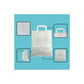 Sac Papier Kraft Personnalisé Blanc Poignées Plates