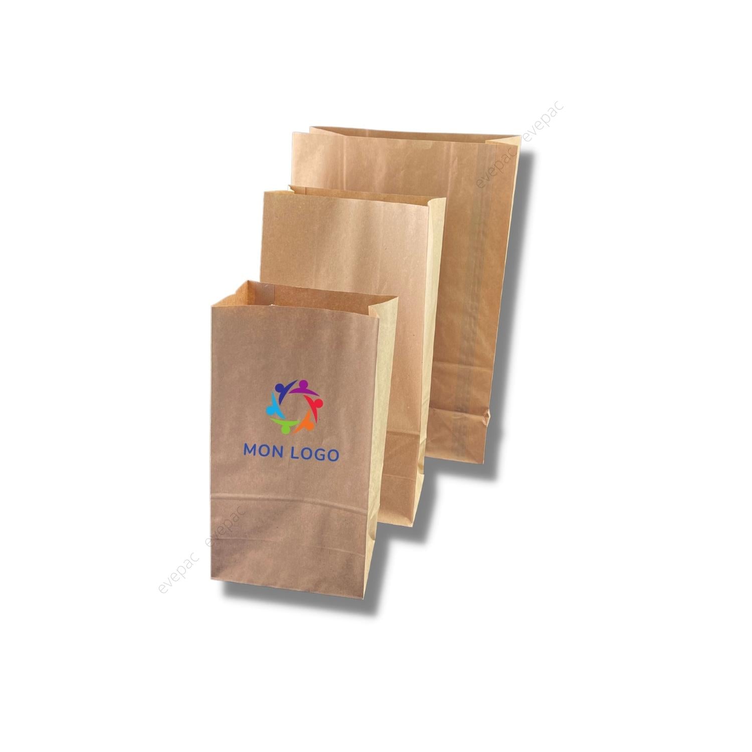 sac papier kraft brun sos personnalise