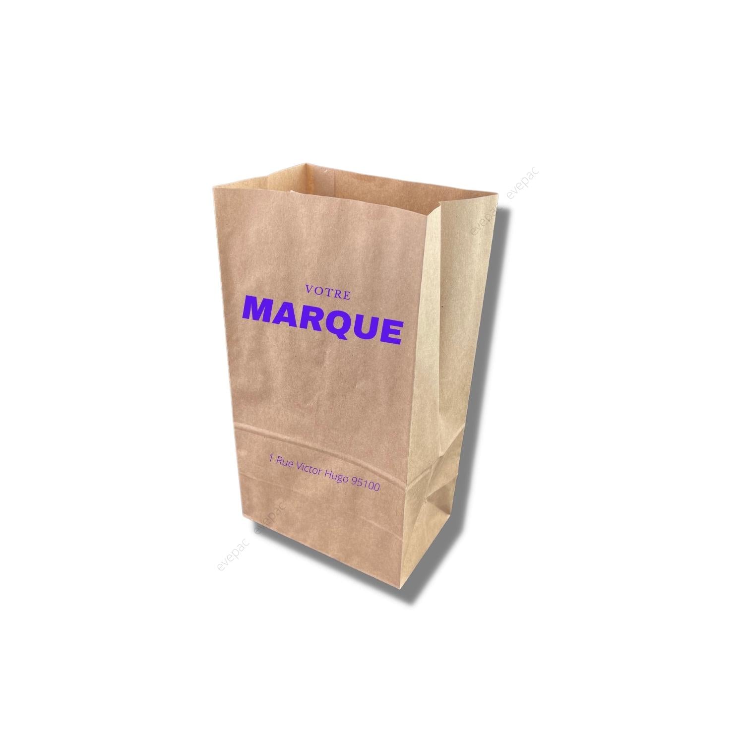 sac papier kraft brun sos personnalise