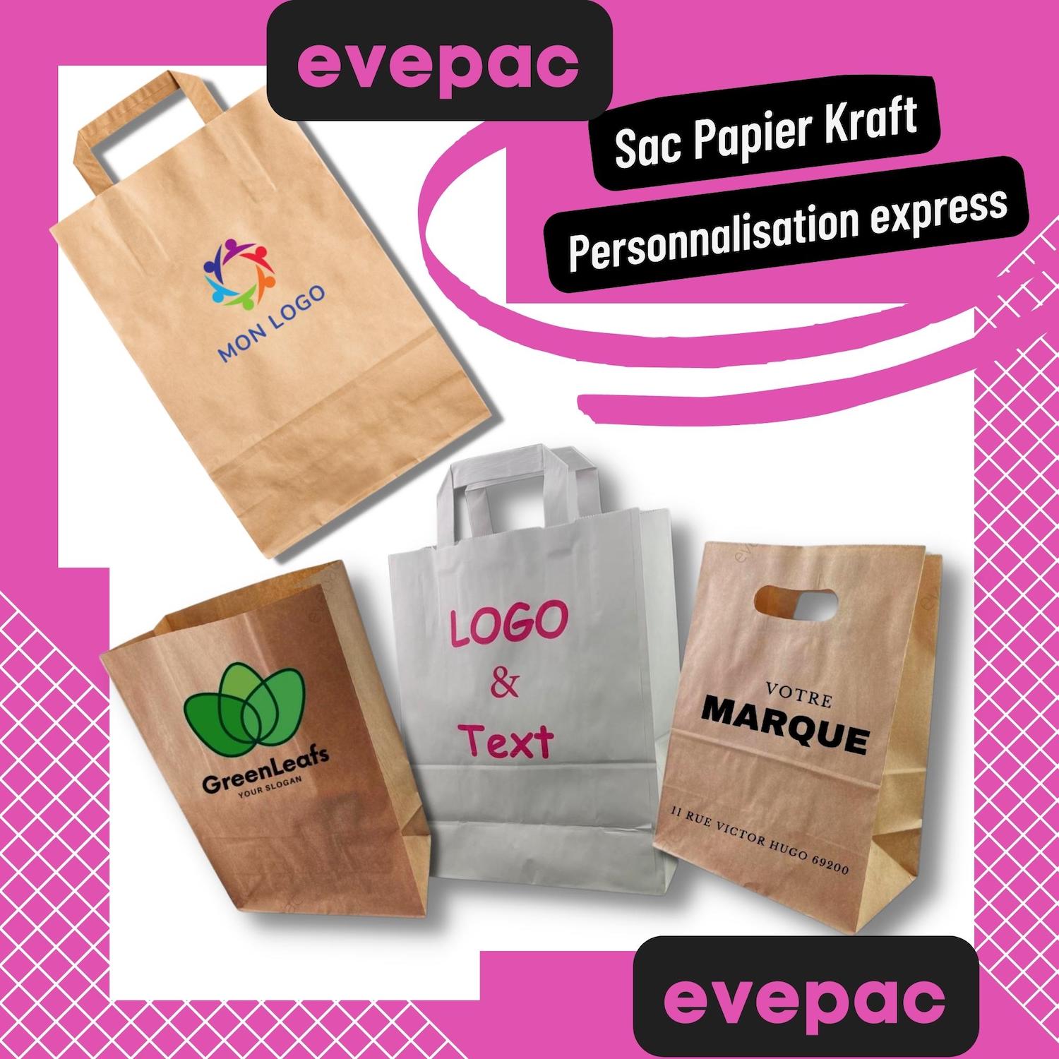 Sac Papier Kraft tagged sac evepac